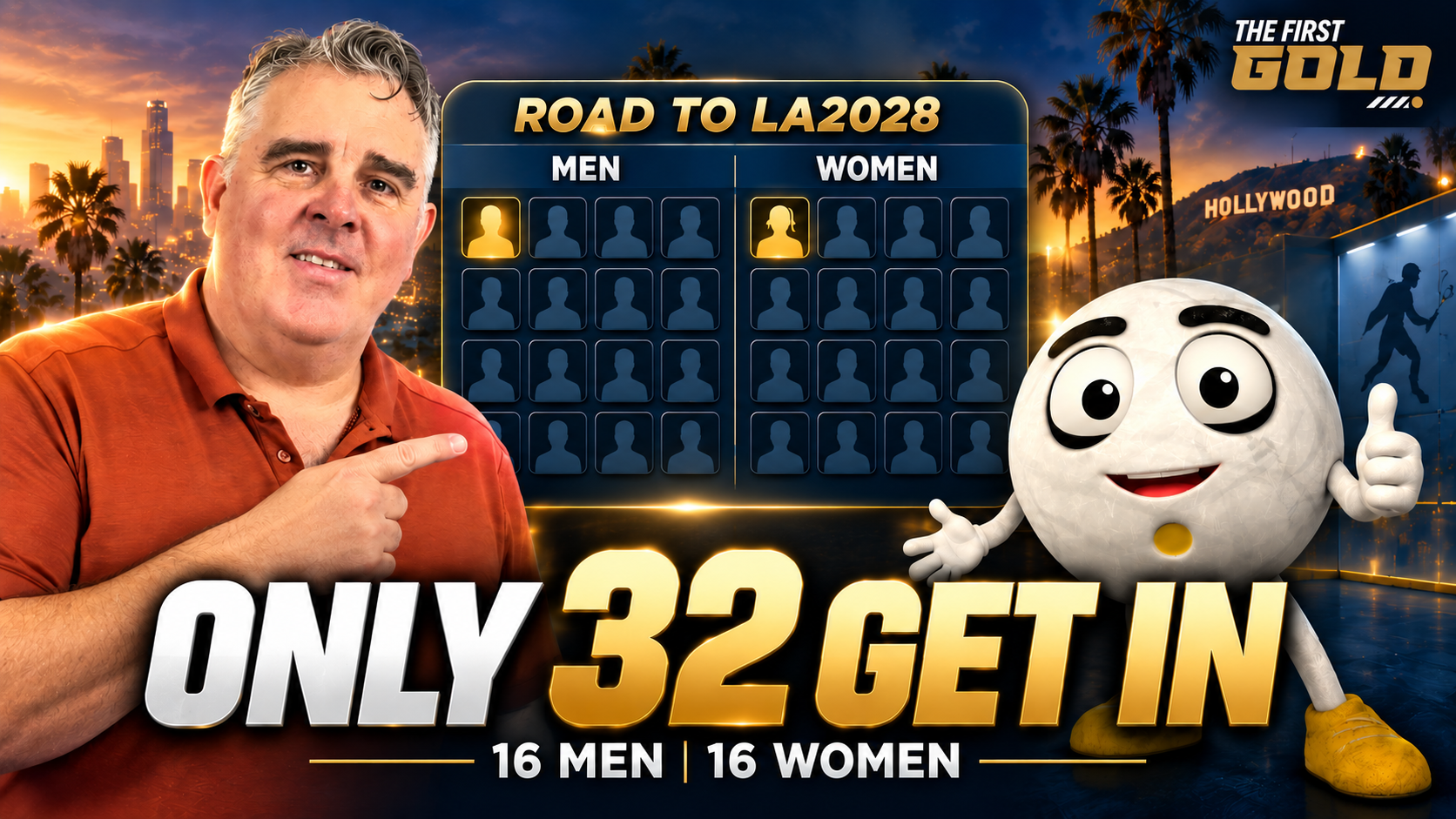 Olympic Squash: 32 Players. 2 Golds. Who Gets to LA28? | The First Gold #1